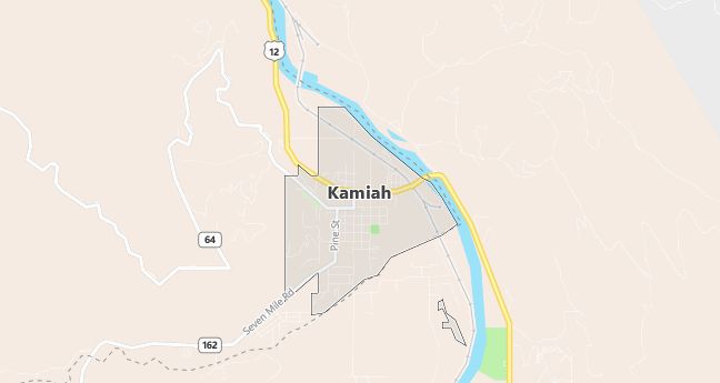 Map of Kamiah, ID