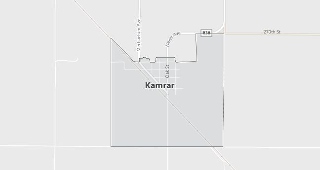 Map of Kamrar, IA