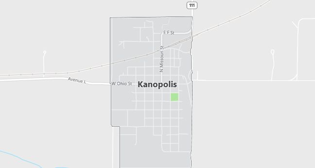 Map of Kanopolis, KS