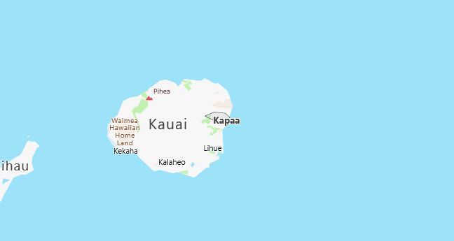 Map of Kapaa, HI