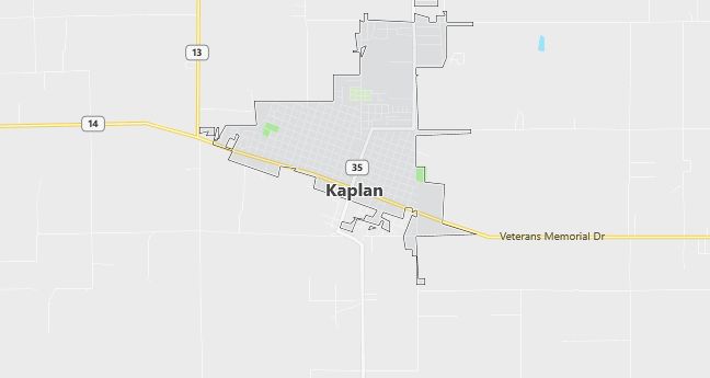 Map of Kaplan, LA