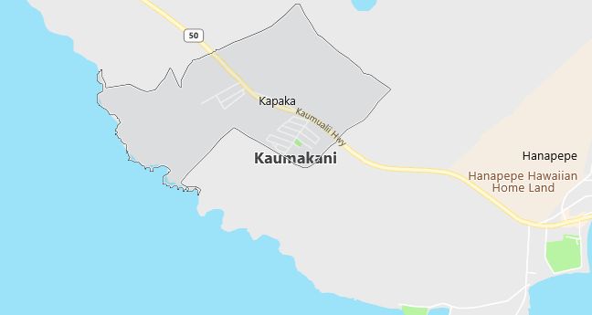 Map of Kaumakani, HI