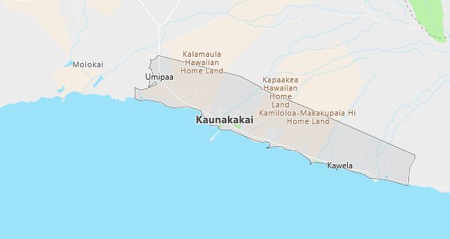 Map of Kaunakakai, HI