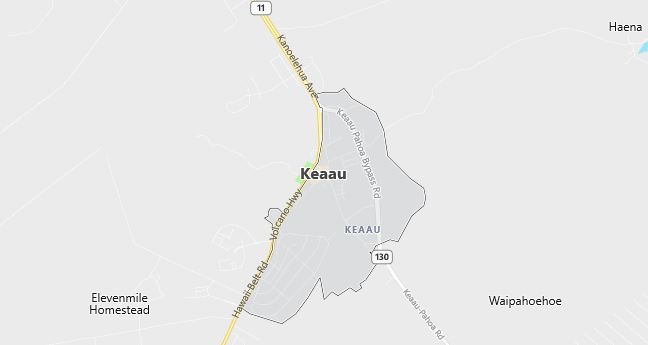 Map of Keaau, HI