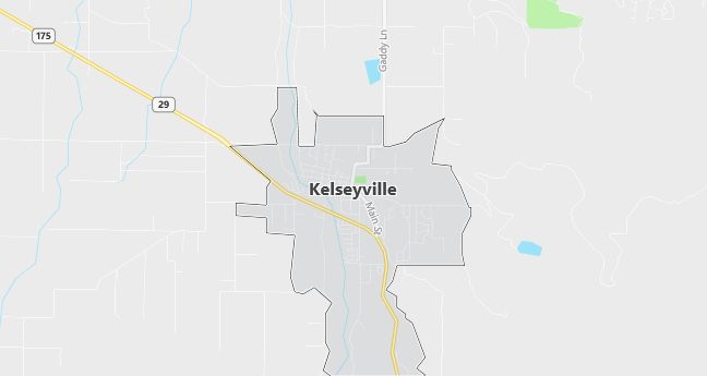 Map of Kelseyville, CA