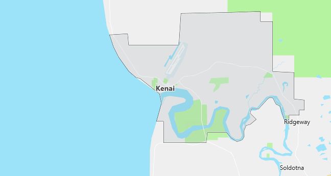 Map of Kenai, AK