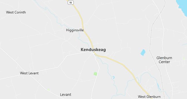 Map of Kenduskeag, ME