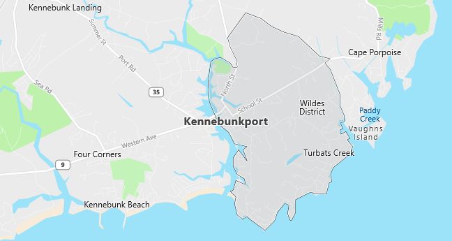 Map of Kennebunkport, ME