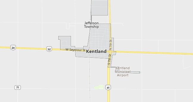 Map of Kentland, IN