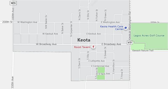 Map of Keota, IA