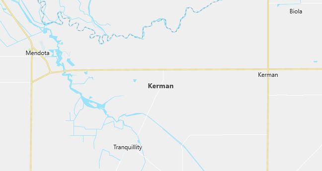 Map of Kerman, CA