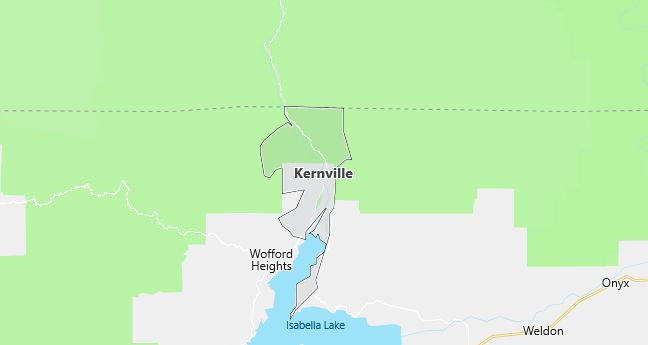 Map of Kernville, CA