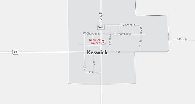 Map of Keswick, IA