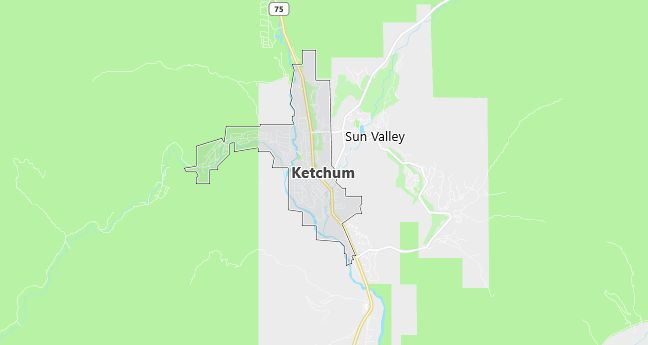 Map of Ketchum, ID