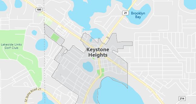 Map of Keystone Heights, FL