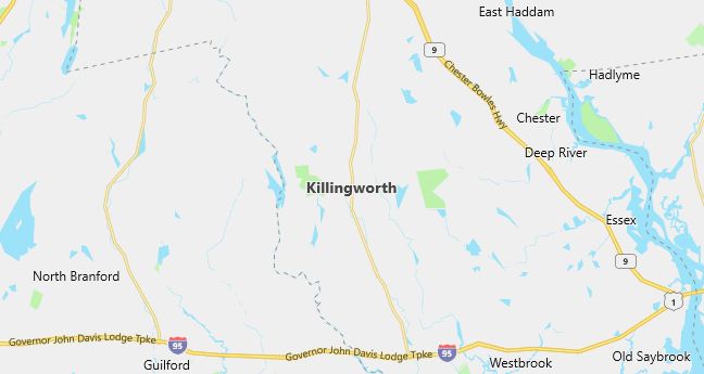 Map of Killingworth, CT