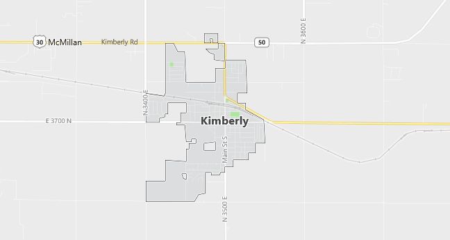 Map of Kimberly, ID