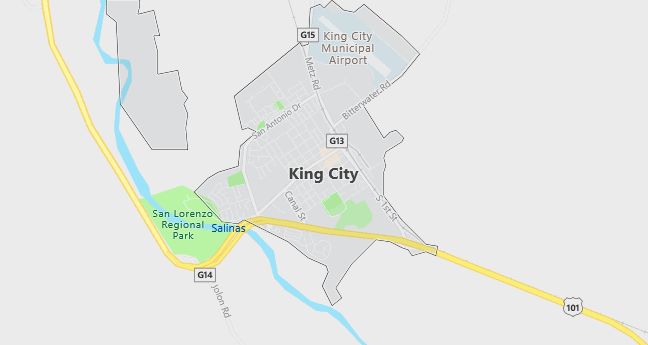 Map of King City, CA