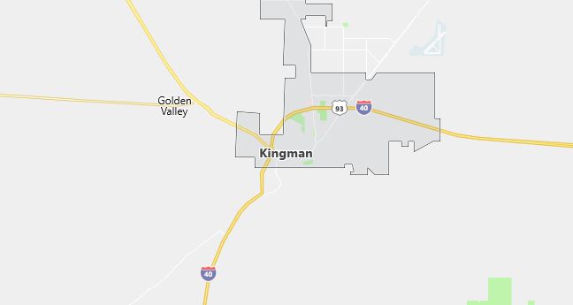 Map of Kingman, AZ