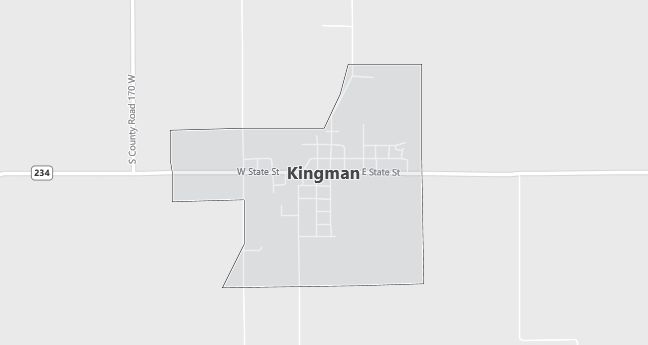 Map of Kingman, IN