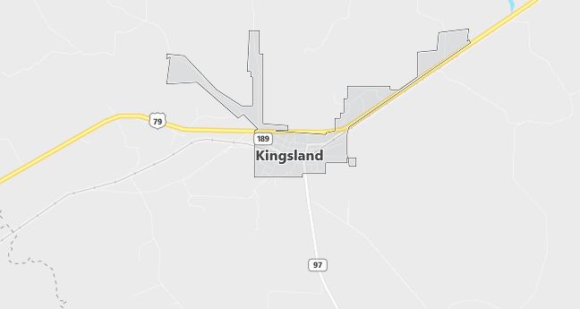 Map of Kingsland, AR