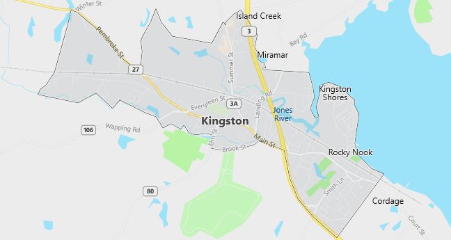 Map of Kingston, MA