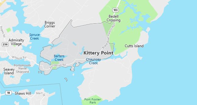 Map of Kittery Point, ME