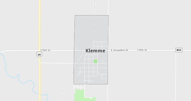 Map of Klemme, IA