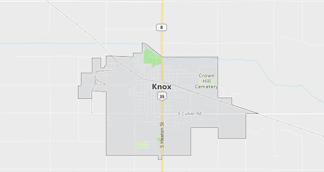 Map of Knox, IN