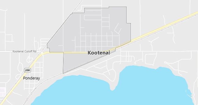 Map of Kootenai, ID