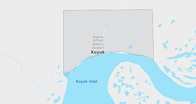 Map of Koyuk, AK