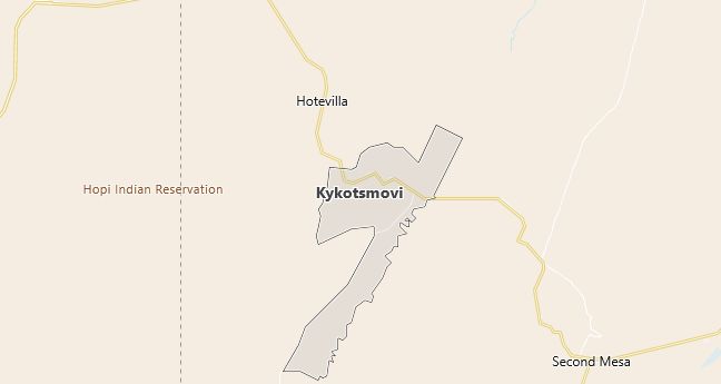 Map of Kykotsmovi Village, AZ