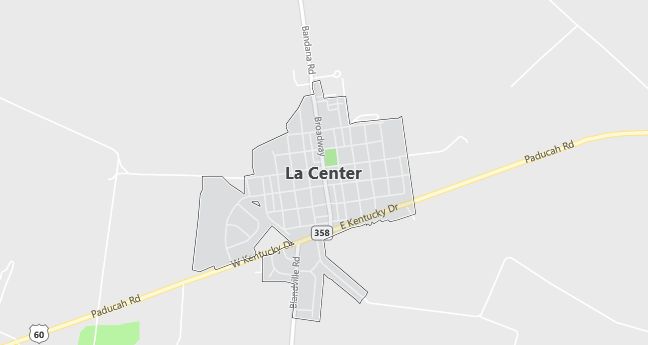 Map of La Center, KY