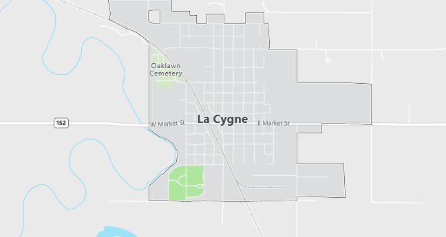 Map of La Cygne, KS