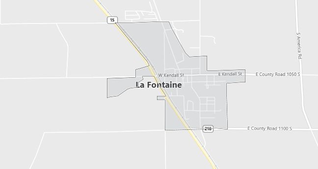 Map of La Fontaine, IN