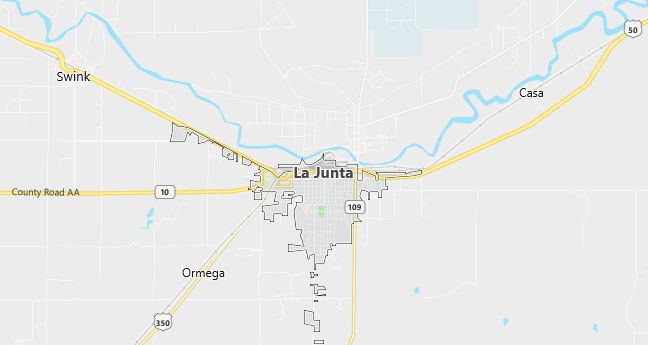 Map of La Junta, CO