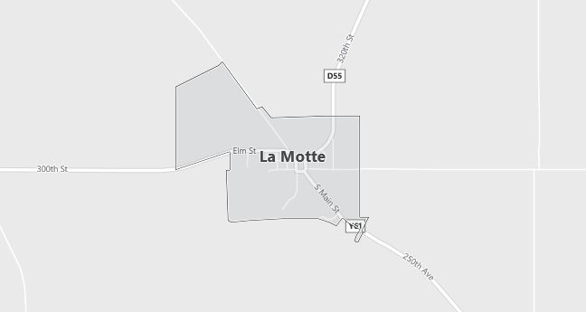 Map of La Motte, IA