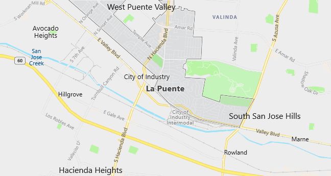 Map of La Puente, CA