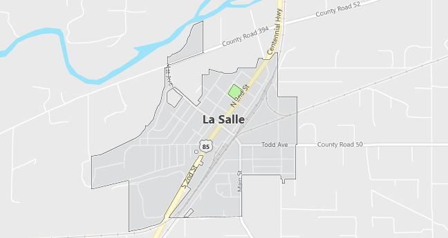 Map of La Salle, CO