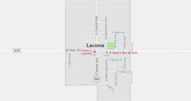 Map of Lacona, IA