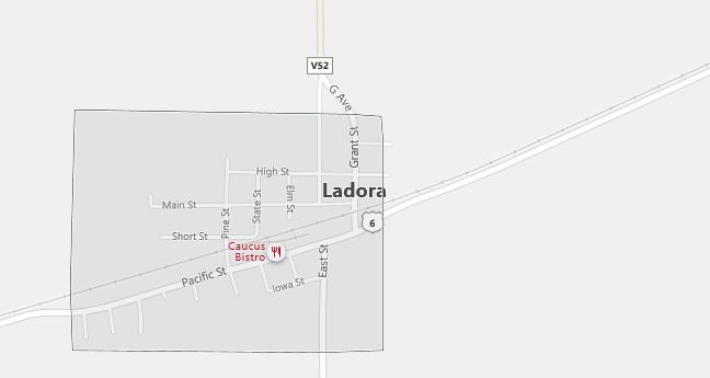 Map of Ladora, IA