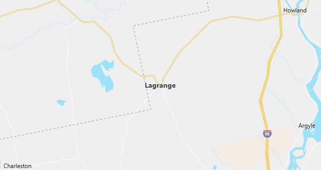 Map of Lagrange, ME