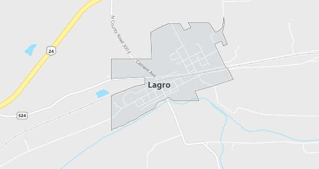 Map of Lagro, IN