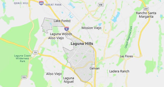 Map of Laguna Hills, CA