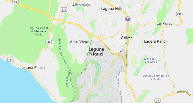 Map of Laguna Niguel, CA