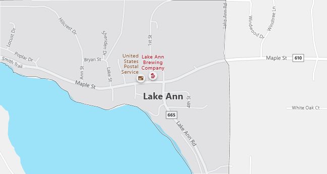 Map of Lake Ann, MI