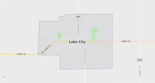 Map of Lake City, IA