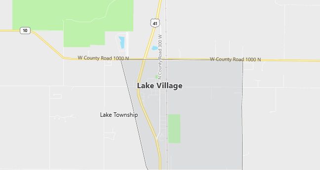 Map of Lake Village, IN