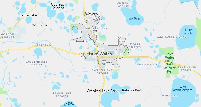 Map of Lake Wales, FL