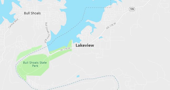 Map of Lakeview, AR